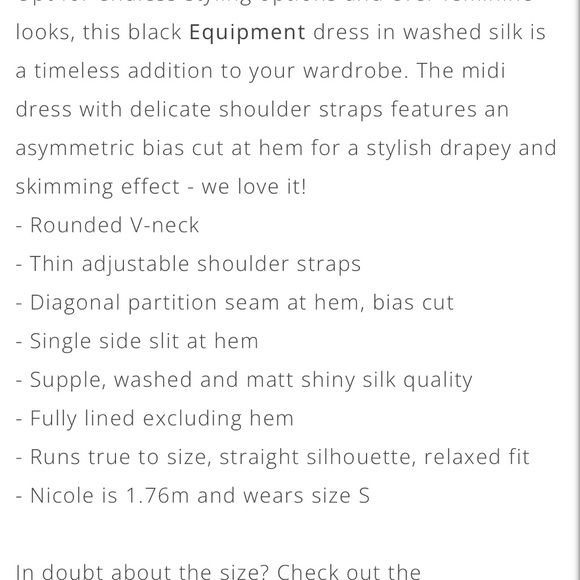 Equipment Jada Dress Medium NWT - Picture 8 of 8